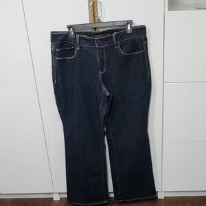 Faded Glory Jeans Curvy Boot Women's Blue Size 16P